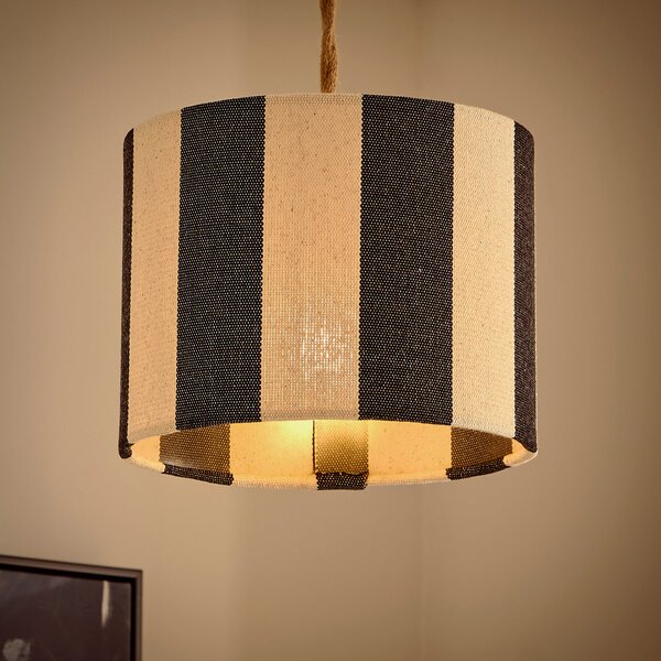 Beatrice Stripe Drum Lamp Shade