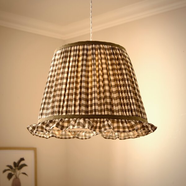 Carys Frilled Gingham Lamp Shade