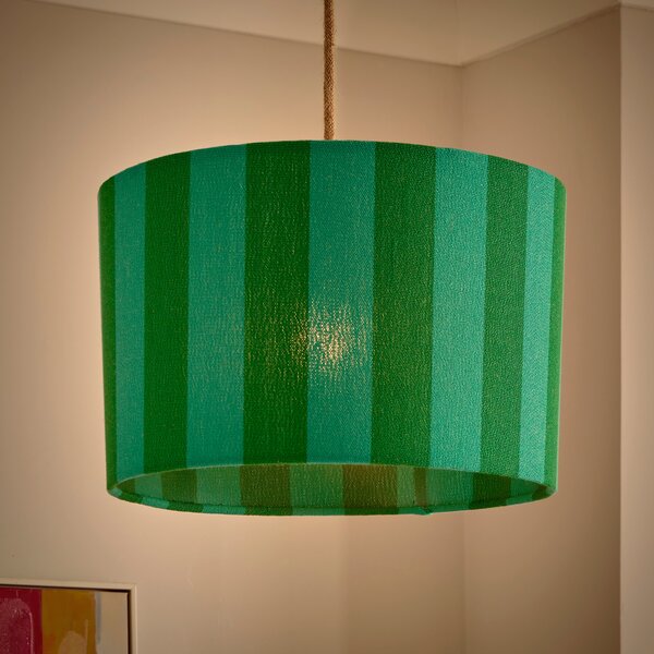 Beatrice Stripe Drum Lamp Shade