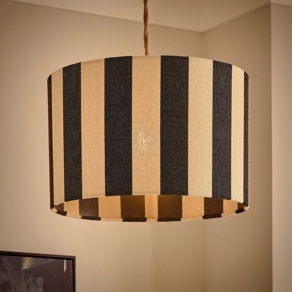 Beatrice Stripe Drum Lamp Shade