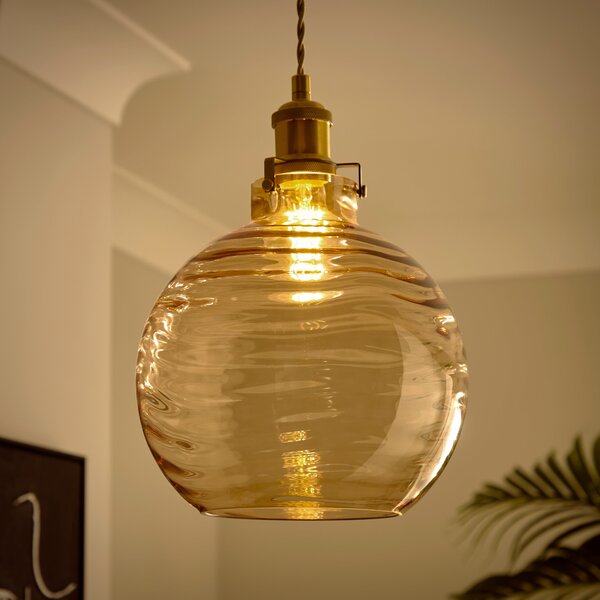 Amber Wave Easy Fit Pendant Shade