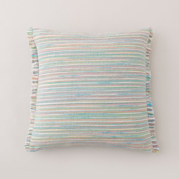 Ava Fringe Cotton Square Cushion