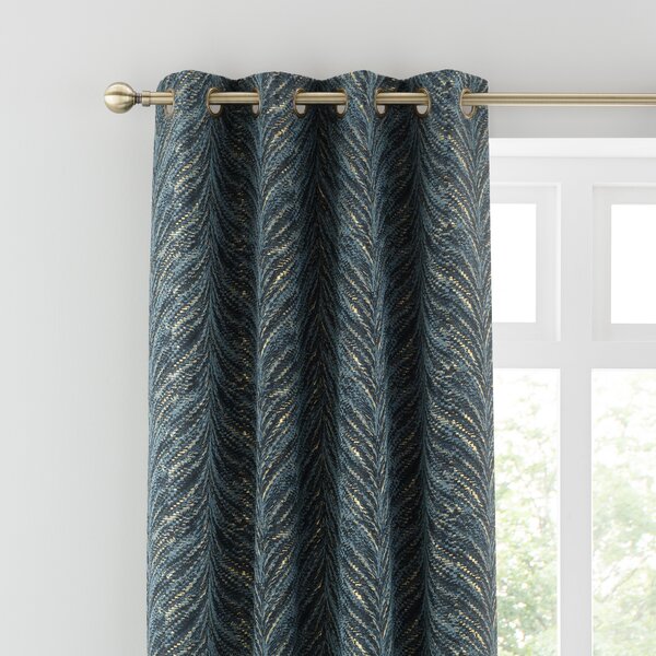 Flame Eyelet Curtains Peacock Peacock