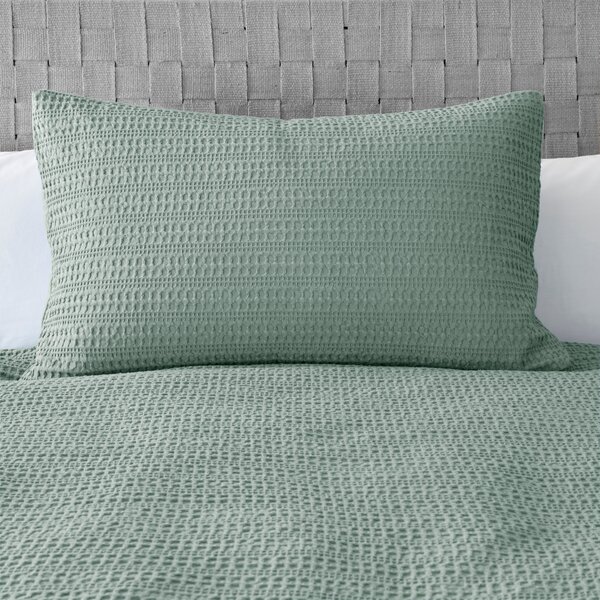 Amberley Waffle Cotton Duvet Cover and Pillowcase Set