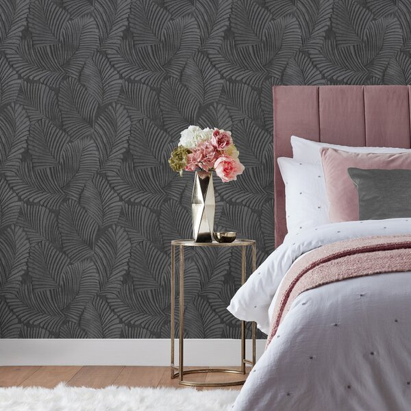 Paolettie Palmeria Wallpaper Black