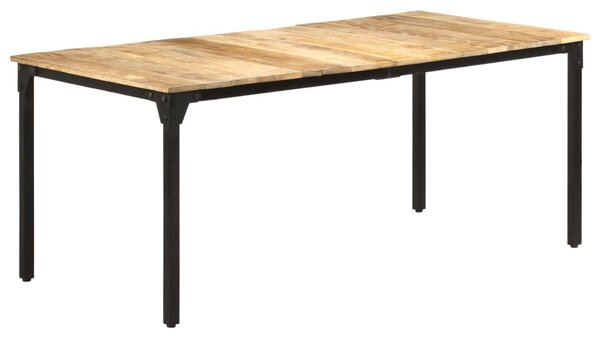 Dining Table 180x90x76 cm Rough Mango Wood