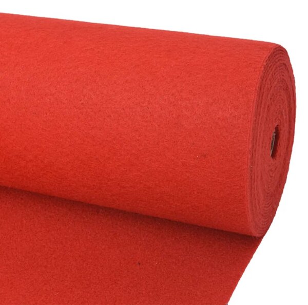 Exhibition Carpet Plain 1x12 m Red