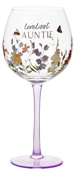 The Cottage Garden Auntie Gin Glass Clear/Grey