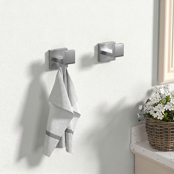 Bathroom Accessories Set Rio Brush Nickel 4 Pieces
