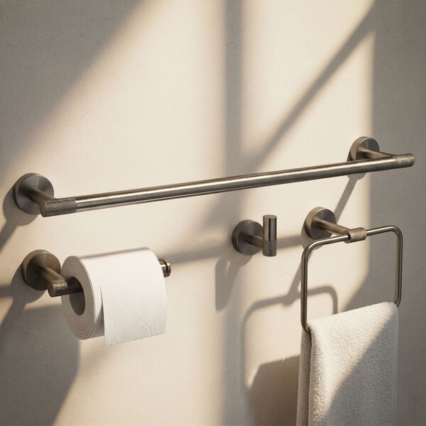 Bathroom Accessories Set GRID Titan 4 Pieces