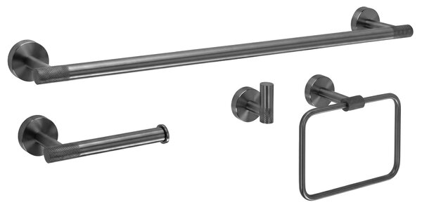 Bathroom Accessories Set GRID Titan 4 Pieces