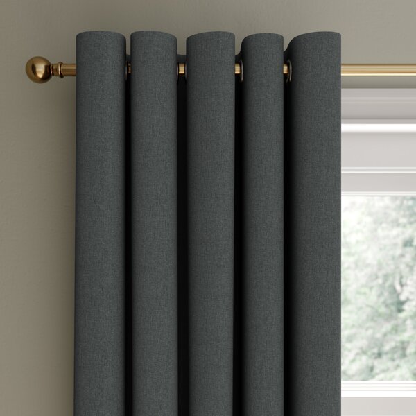 Recycled Velour Eyelet Curtains