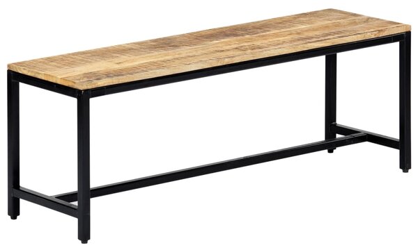 Dining Bench 120 cm Solid Rough Mango Wood