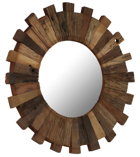 Wall Mirror Solid Reclaimed Wood 70 cm