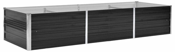 Garden Raised Bed Anthracite 240x80x45 cm Galvanised Steel