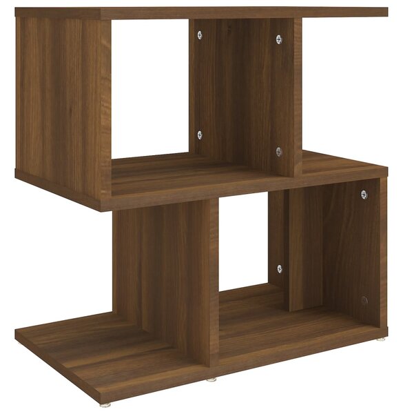 Bedside Cabinet Brown Oak 50x30x51.5 cm Engineered Wood