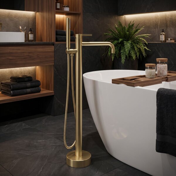 Free-standing faucet Rea Foster Brush Gold
