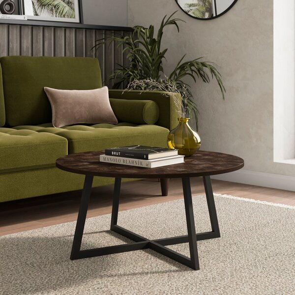 Brayden Coffee Table, Parquet Effect Brown