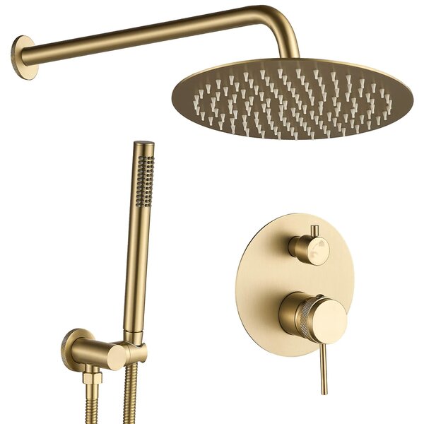 Shower system Rea Lungo Grip Gold Brush + BOX