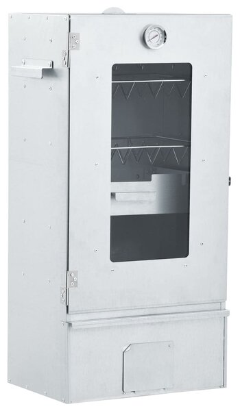 BBQ Oven Smoker with 1kg Wood Chips 44.5x29x83 cm