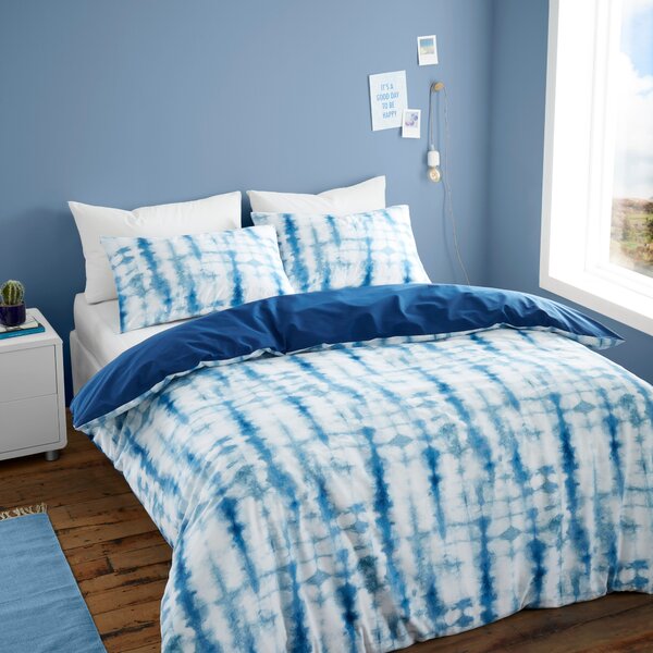 Navy Ombre Duvet Cover & Pillowcase Set Navy (Blue)