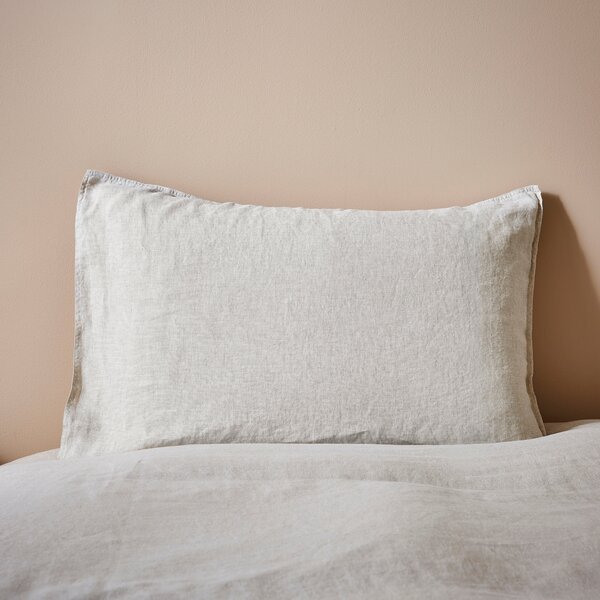 Linen Standard Pair of Pillowcases Natural