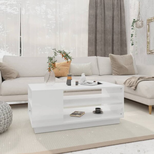 Coffee Table White 102x55x43 cm Chipboard