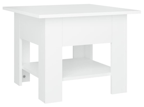 Coffee Table White 55x55x42 cm Engineered Wood