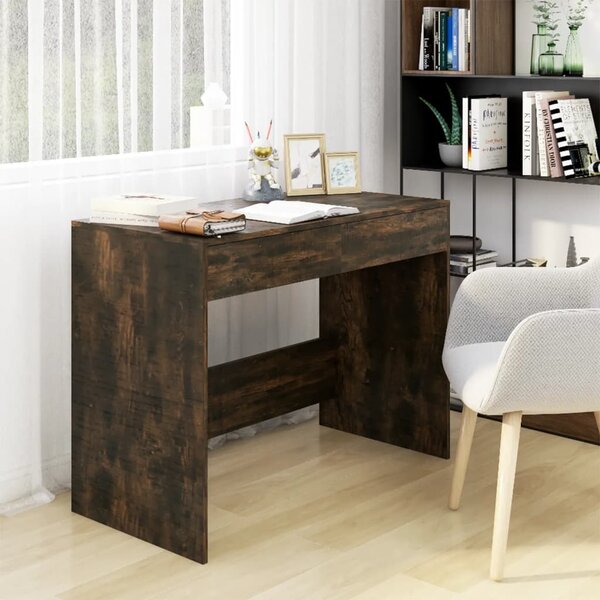 Desk Smoked Oak 101x50x76.5 cm Chipboard