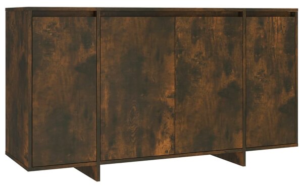 Sideboard Smoked Oak 135x41x75 cm Engineered Wood