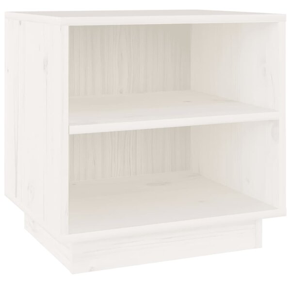 Bedside Cabinet White 40x34x40 cm Solid Wood Pine