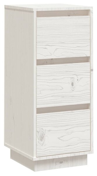 Sideboard White 32x34x75 cm Solid Wood Pine