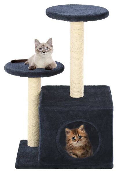 Cat Tree with Sisal Scratching Posts 60 cm Dark Blue