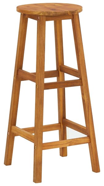 Bar Stools 4 pcs Solid Acacia Wood