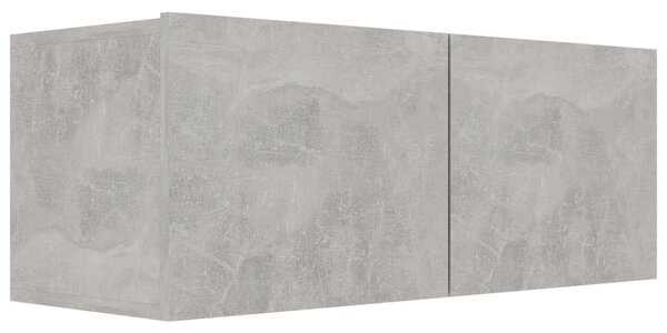 TV Cabinet Concrete Grey 80x30x30 cm Engineered Wood