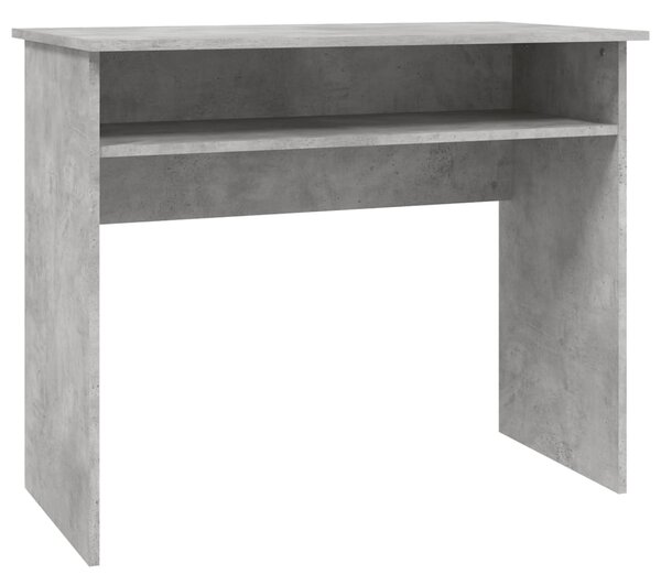 Desk Concrete Grey 90x50x74 cm Engineered Wood