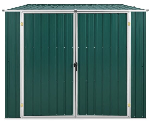 Garden Shed Green 195x198x159 cm Galvanised Steel