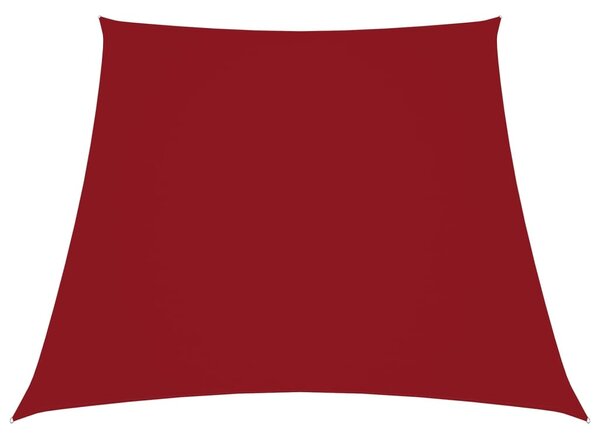 Sunshade Sail Oxford Fabric Trapezium 3/5x4 m Red