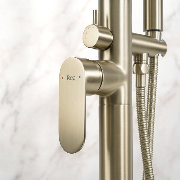 Free-standing faucet Rea Logan Brush Gold