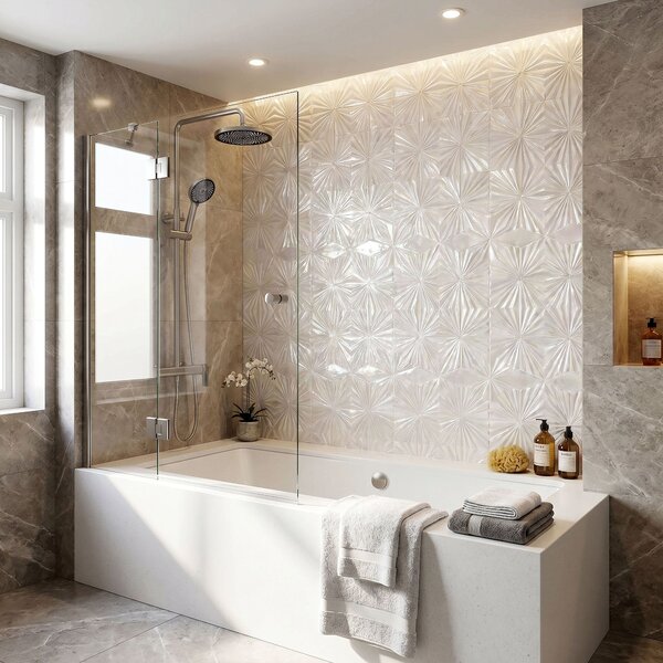 Shower set Rea Hunter Brush Nickel