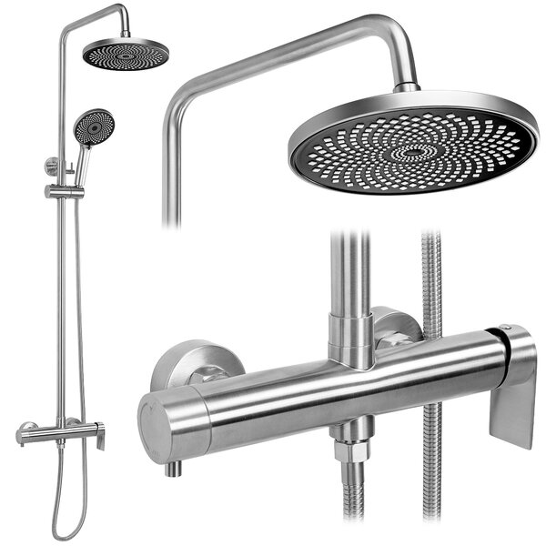 Shower set Rea Hunter Brush Nickel