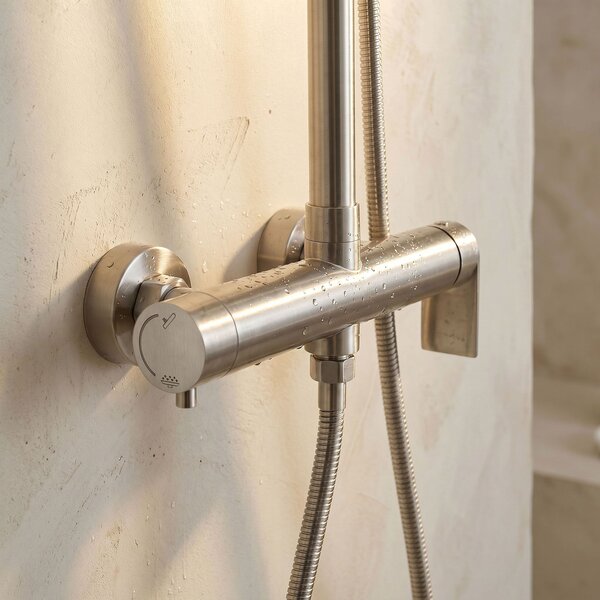 Shower set Rea Hunter Brush Nickel