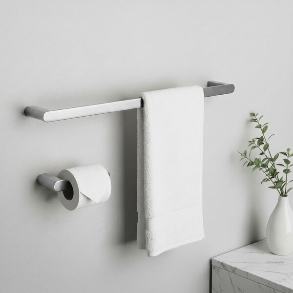 Bathroom Accessories Set Mati Brush Nickel 4 Pieces