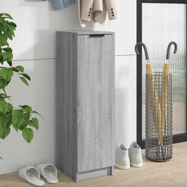 Shoe Cabinet Grey Sonoma 30x35x100 cm Engineered Wood