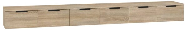 Wall Cabinets 2 pcs Sonoma Oak 102x30x20 cm Engineered Wood