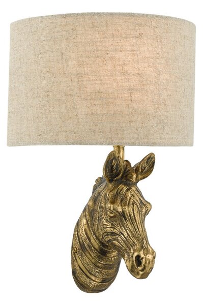 Dar ABB0735 Abby 1 Light Wall Light In Gold