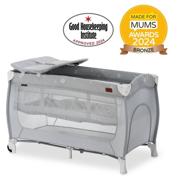 Hauck Sleep N Play Center Bassinet Travel Cot & Playpen - Stars