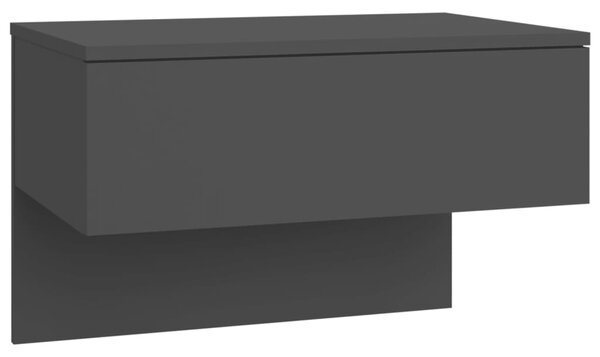 Wall-mounted Bedside Cabinet Black