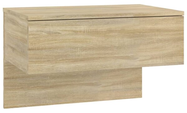 Wall-mounted Bedside Cabinet Sonoma Oak