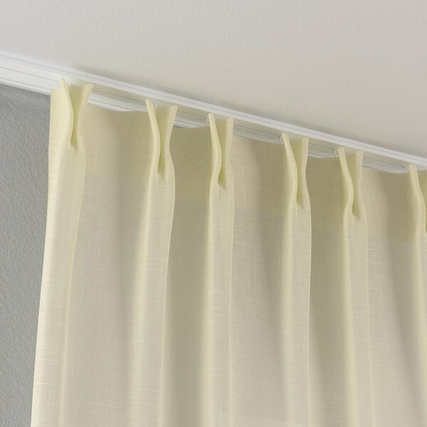 Double pinch pleat curtain